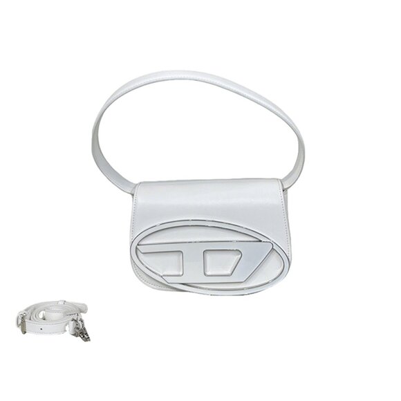 Diesel White Brand Logo Shoulder Bag - Picture 1 of 9